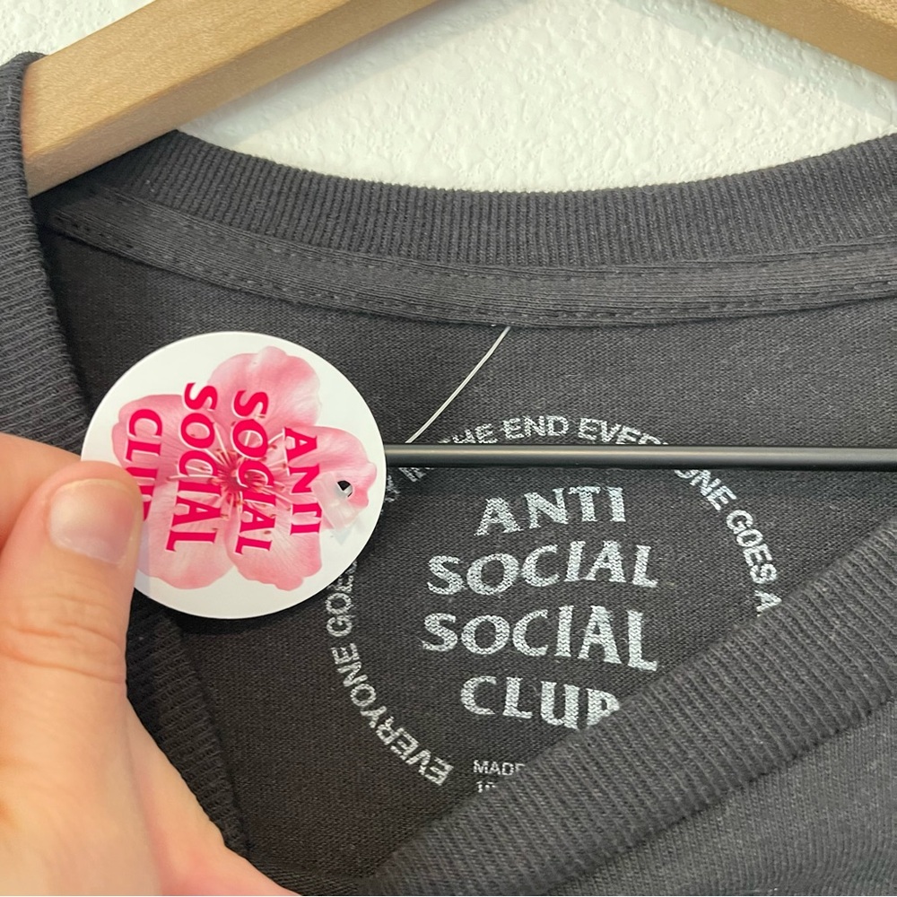 Anti Social Social Club Black Graphic T-Shirt - Picture 5 of 11